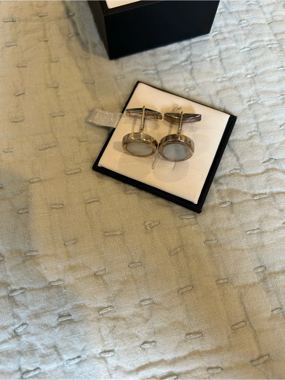 David Donahue Cufflinks. Mother of Pearl.